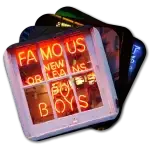 New Orleans It’s a Sign Coasters Set of coasters with color images depicting New Orlean's French Quarter