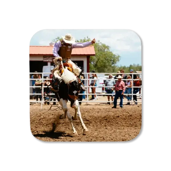 A rider attempts to ride a bucking horse for 8 seconds. He did not.