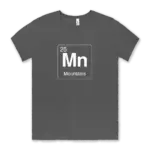 Mountains element tee shirt Airstream element symbol on a gray Bella canvas unisex tee shirt