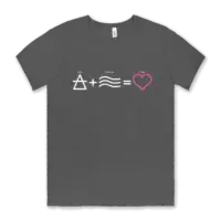 Airstream Love Tee Shirt featuring Air + Stream = Love icons