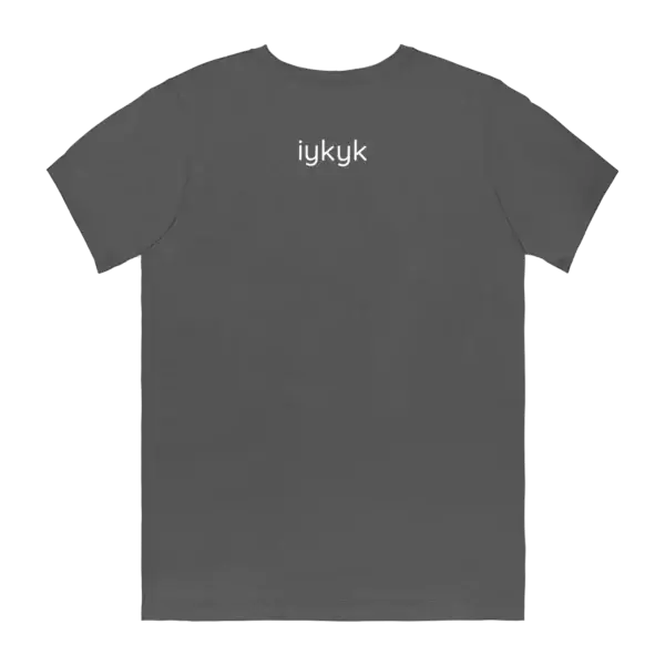 Airstream Love Tee Shirt reverse side with "iykyk"