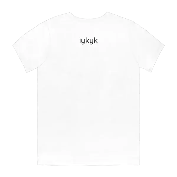 Airstream Love Tee Shirt reverse side with "iykyk"